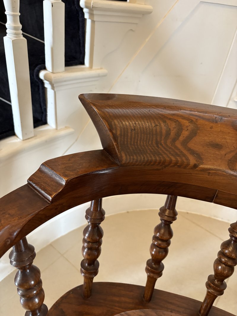 Fantastic Quality Large Pair Of Antique Victorian Smokers Bow Armchairs - Image 6